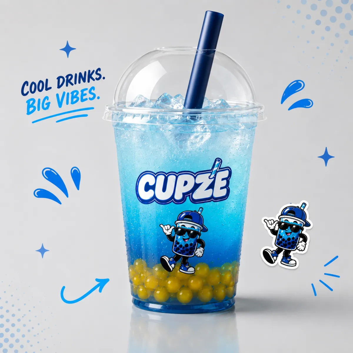 Custom printed clear PET cold cup