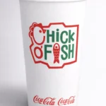 Custom printed white cold paper cup – custom printed packaging by Texas Food Pack