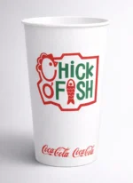 Custom printed white cold paper cup – custom printed packaging by Texas Food Pack