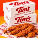 Custom printed fast-top chicken box with chicken tenders – custom printed packaging by Texas Food Pack