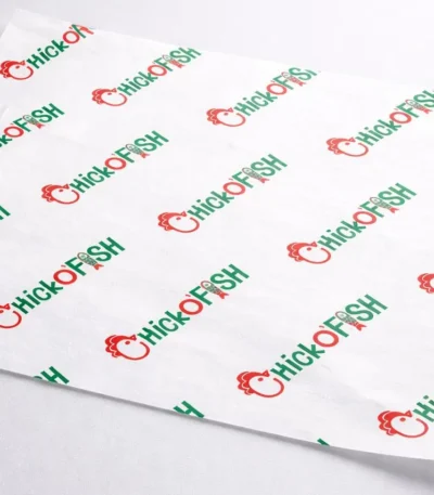 Custom printed greaseproof paper wrap sheet – custom printed packaging by Texas Food Pack