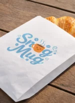 Custom printed white greaseproof paper bag – custom printed packaging by Texas Food Pack