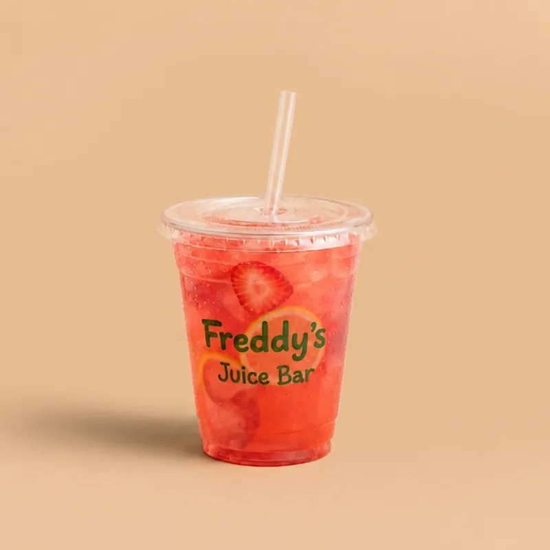 Custom printed clear PET cup – custom printed packaging by Texas Food Pack