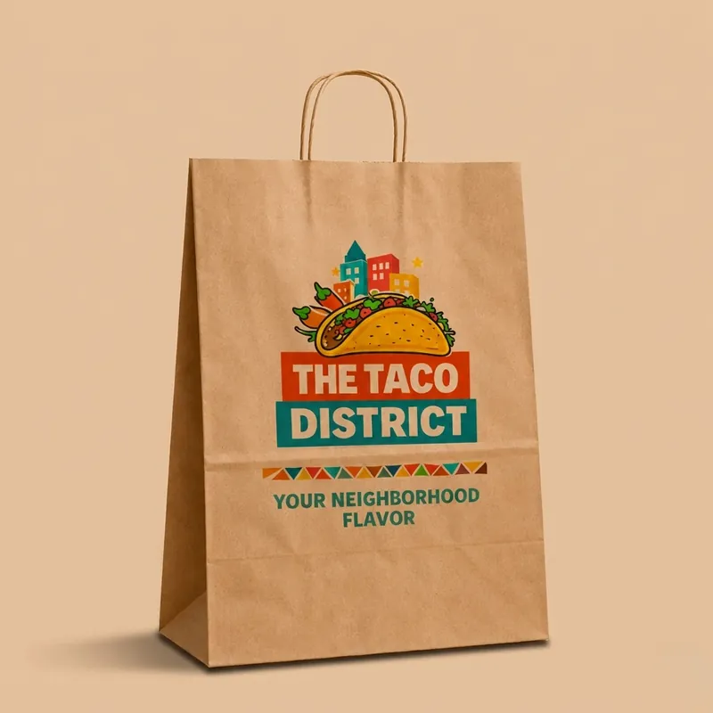 Custom printed paper bag – custom printed packaging by Texas Food Pack