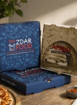 Custom printed colored corrugated pizza boxes – custom printed packaging by Texas Food Pack