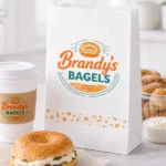 Custom printed white SOS paper bag for bakery items – custom printed packaging by Texas Food Pack